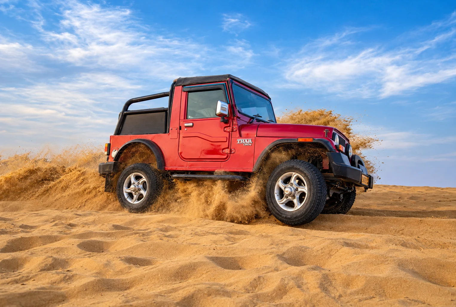 A jeep on the dunes — supplied adventure photograph